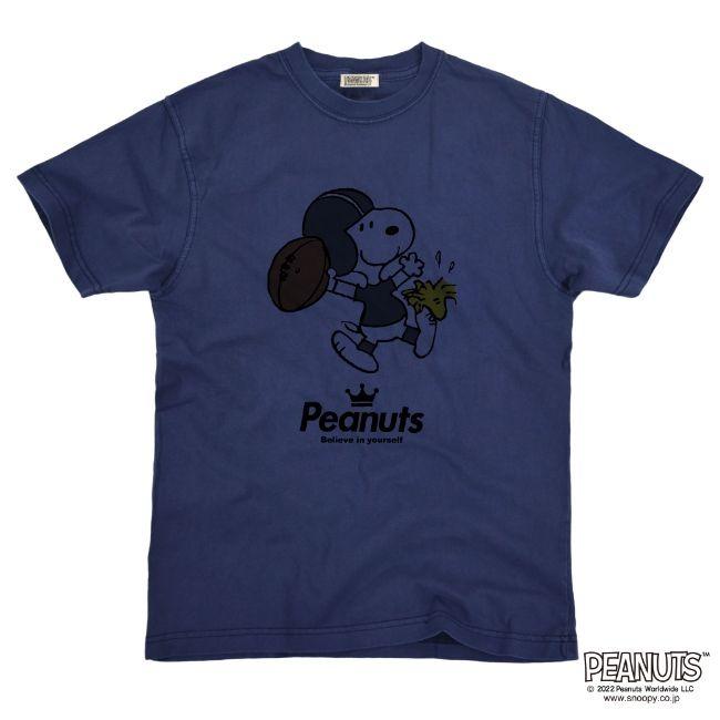 SNOOPY（スヌーピー） ピグメント 半袖 Tシャツ アメフト 学園祭 文化