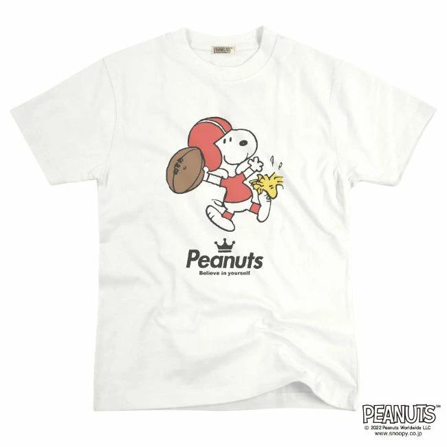 SNOOPY（スヌーピー） ピグメント 半袖 Tシャツ アメフト 学園祭 文化