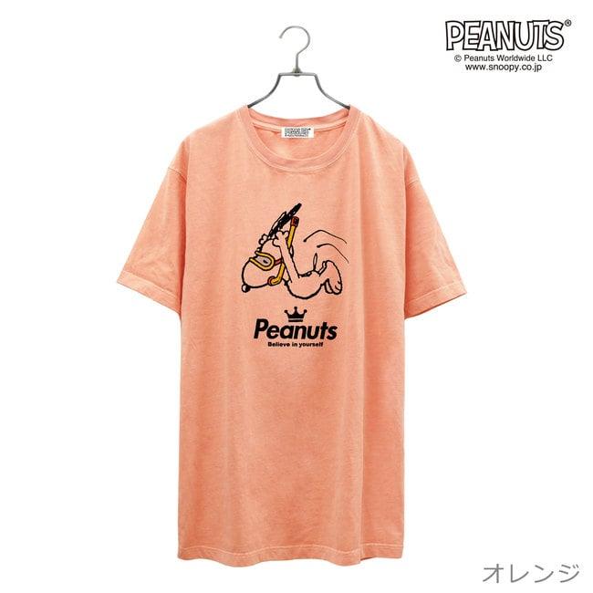 オリジナル商品 SNOOPY スヌーピー 半袖スエット オレンジ Mサイズ SNOOPY スヌーピー 半袖 Tシャツ ボクシング ジム メンズ