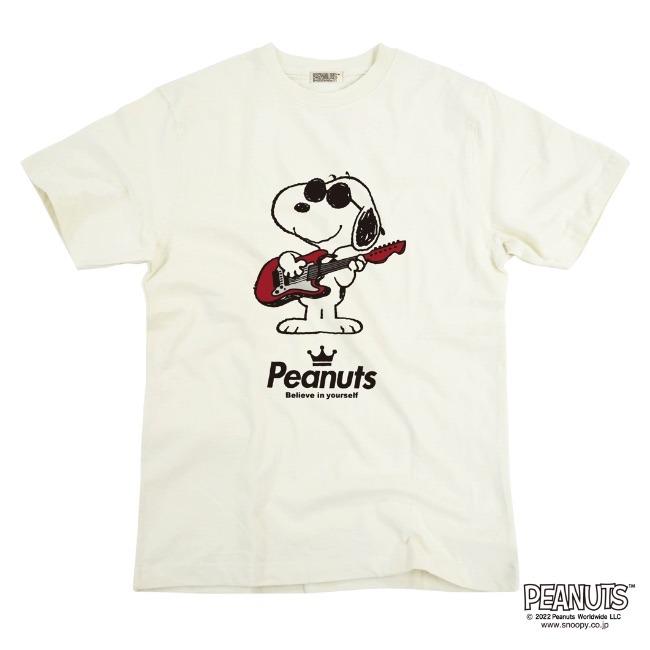 SNOOPY（スヌーピー） ピグメント 半袖 Tシャツ バンド 音楽 学園祭