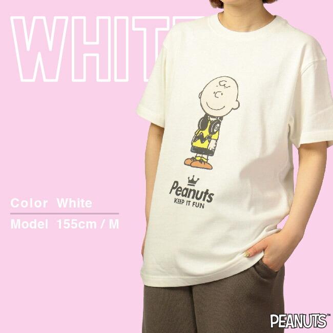 SNOOPY（スヌーピー） チャーリー ブラウン 半袖 Tシャツ 夏 フェス