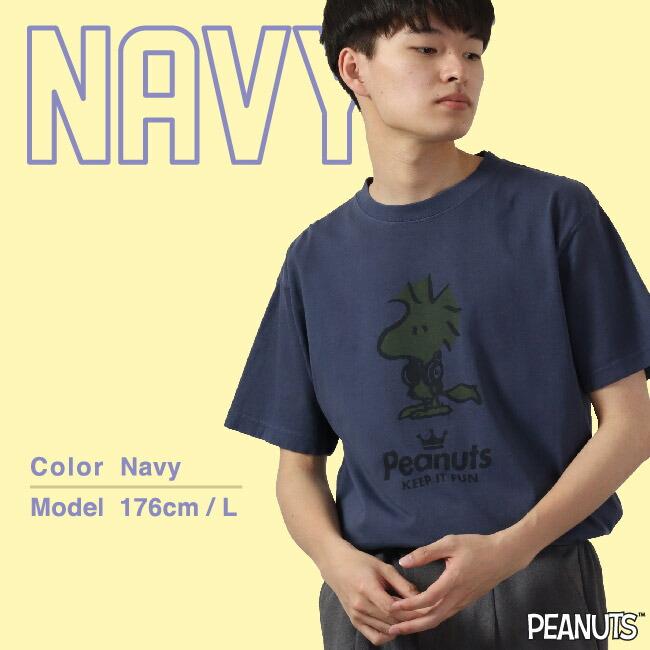 SNOOPY（スヌーピー） ウッド ストック 半袖 Tシャツ 音楽ヘッドフォン 