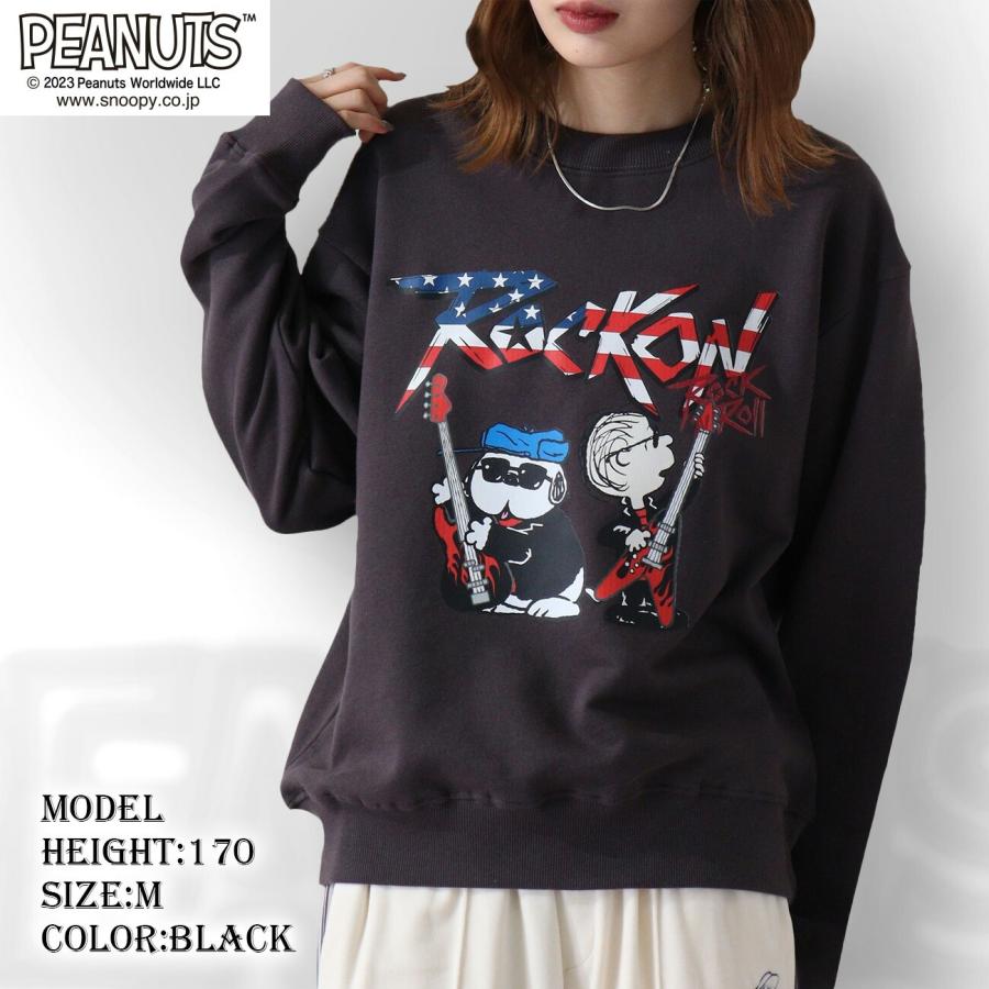 SNOOPY（スヌーピー） ピーナッツ ロック 裏毛 トレーナー オラフ 秋