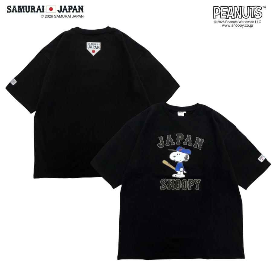 SNOOPY（スヌーピー） ピーナッツ コラボ 侍ジャパン 半袖 Tシャツ