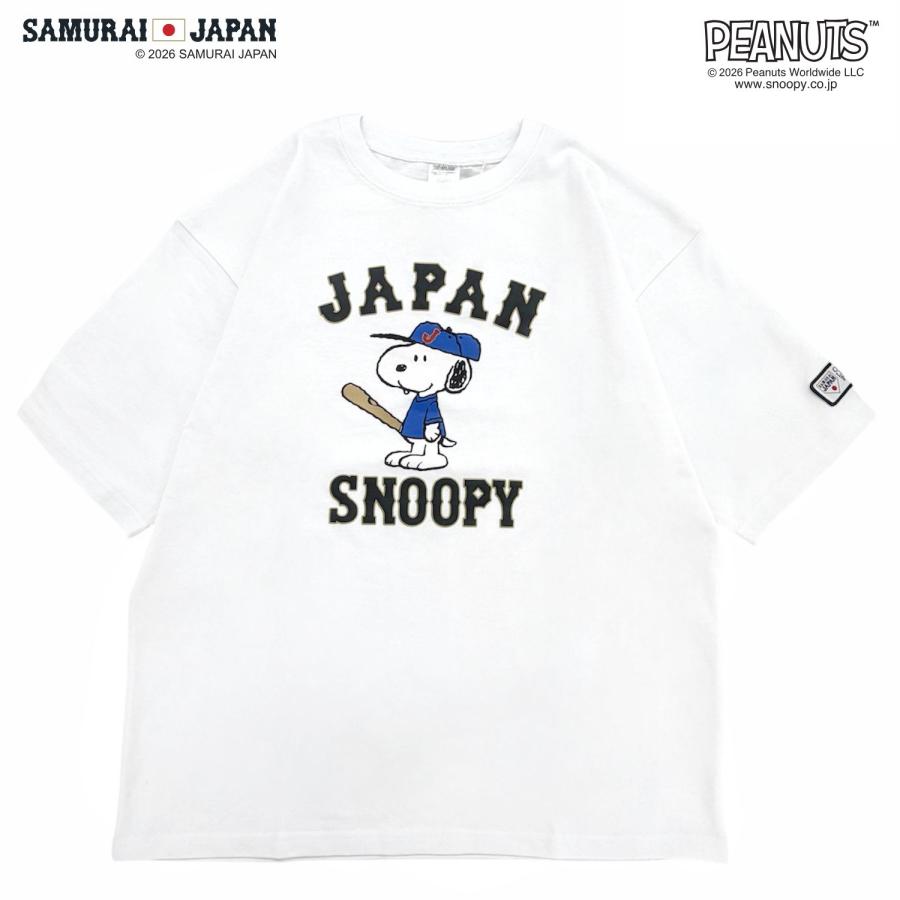 SNOOPY（スヌーピー） ピーナッツ コラボ 侍ジャパン 半袖 Tシャツ