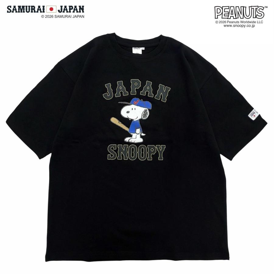 SNOOPY（スヌーピー） ピーナッツ コラボ 侍ジャパン 半袖 Tシャツ