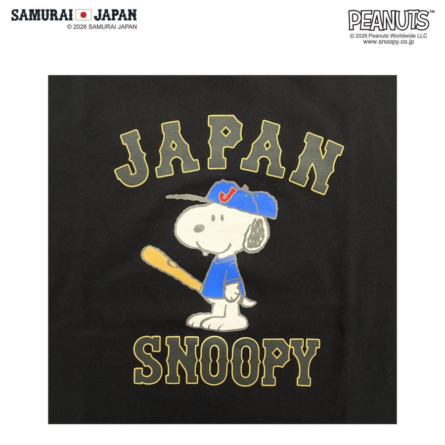 SNOOPY（スヌーピー） ピーナッツ コラボ 侍ジャパン 半袖 Tシャツ