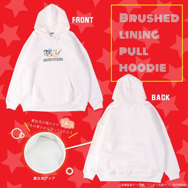 うる星やつら 小学館 パーカー プリント ビック シルエット 裏起毛