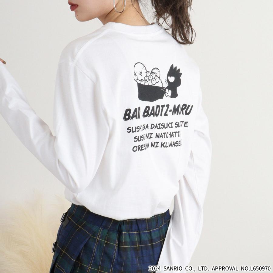 sanrio（サンリオ） バッドばつ丸 Tシャツ 長袖 ロンT キャラクターズ