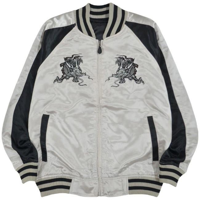 スカジャン 和柄 龍 大きい サイズ ビッグ BIG 刺繍 アウター メンズ