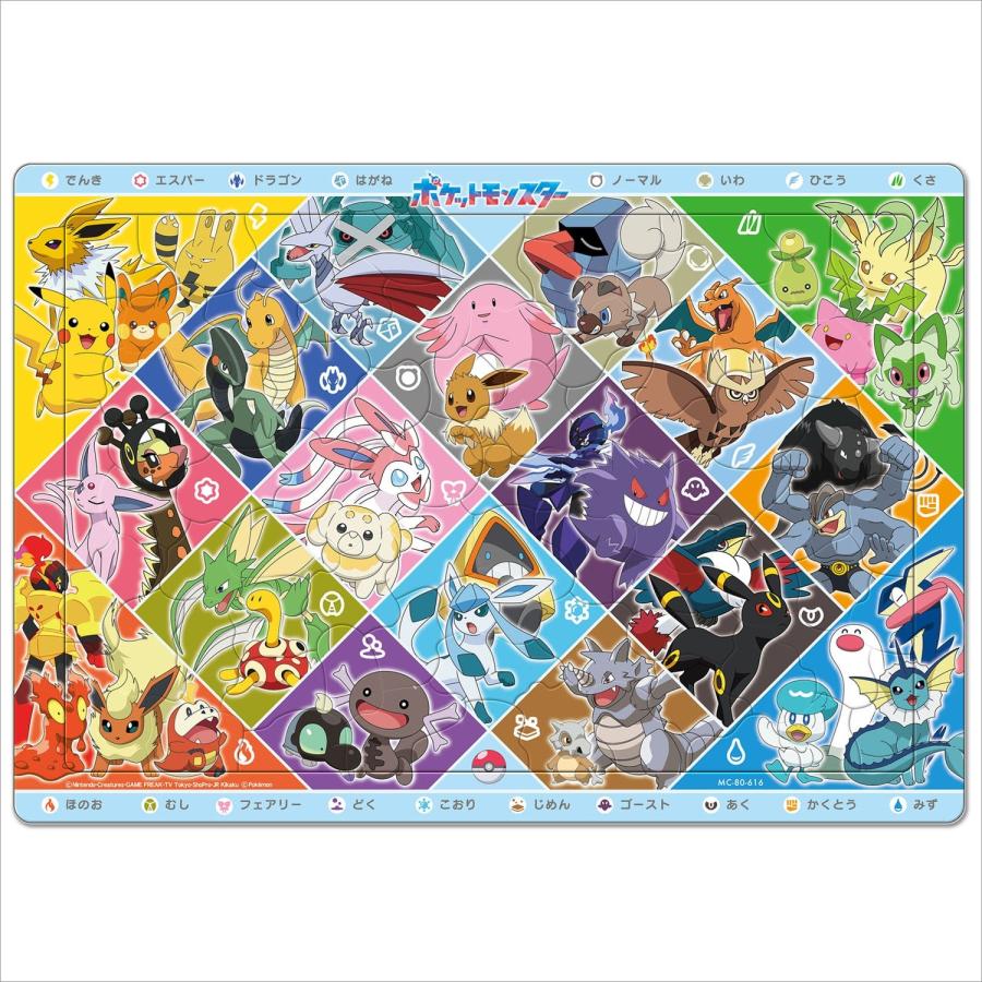 テンヨー（Tenyo） 80ピース 子供向けパズル ポケモン ポケモンの