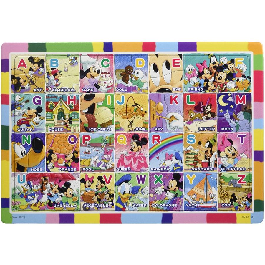 テンヨー（Tenyo） 52ピース 子供向けパズル ディズニー ミッキーとABC
