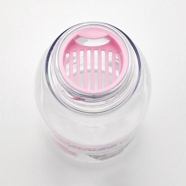 マイメロディ・クロミ 牛乳瓶型ボトル 水筒 透明 500ml クリア