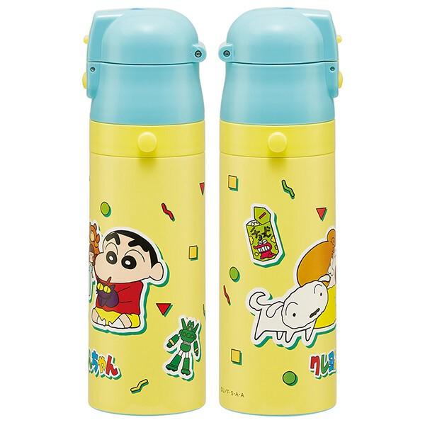 クレヨンしんちゃん 水筒 ステンレスボトル 470ml 直飲み 超軽量 ワン