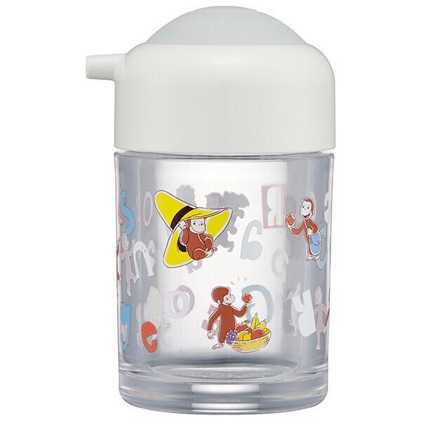 おさるのジョージ ワンプッシュしょう油差し 醤油差し ソース入れ アルファベット スケーター