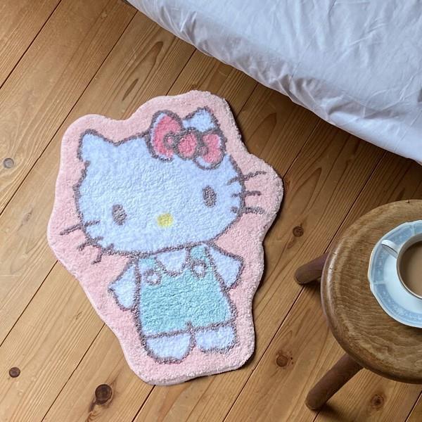 ハローキティ ダイカットフロアマット サンリオ : キューティー