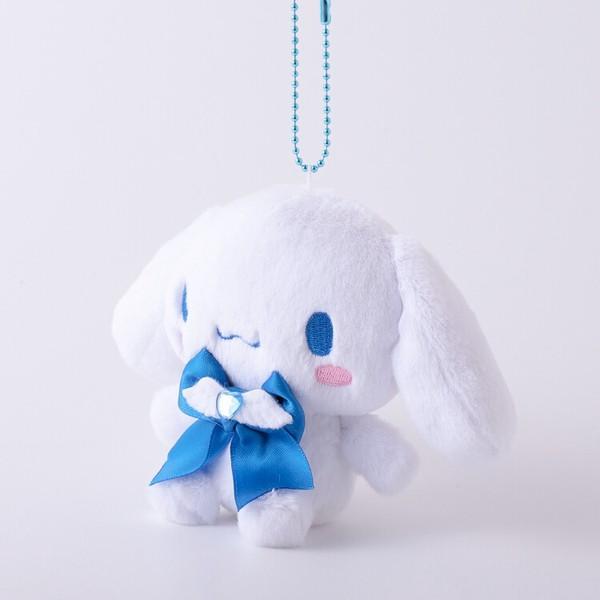 シナモロール ぬいぐるみ カラフルボアマスコット 青 サンリオ