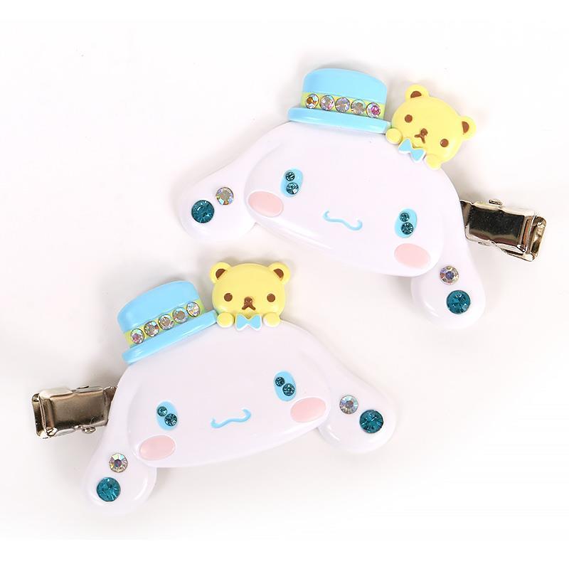 シナモロール 前髪クリップ デラックス DX 2個セット ヘアクリップ