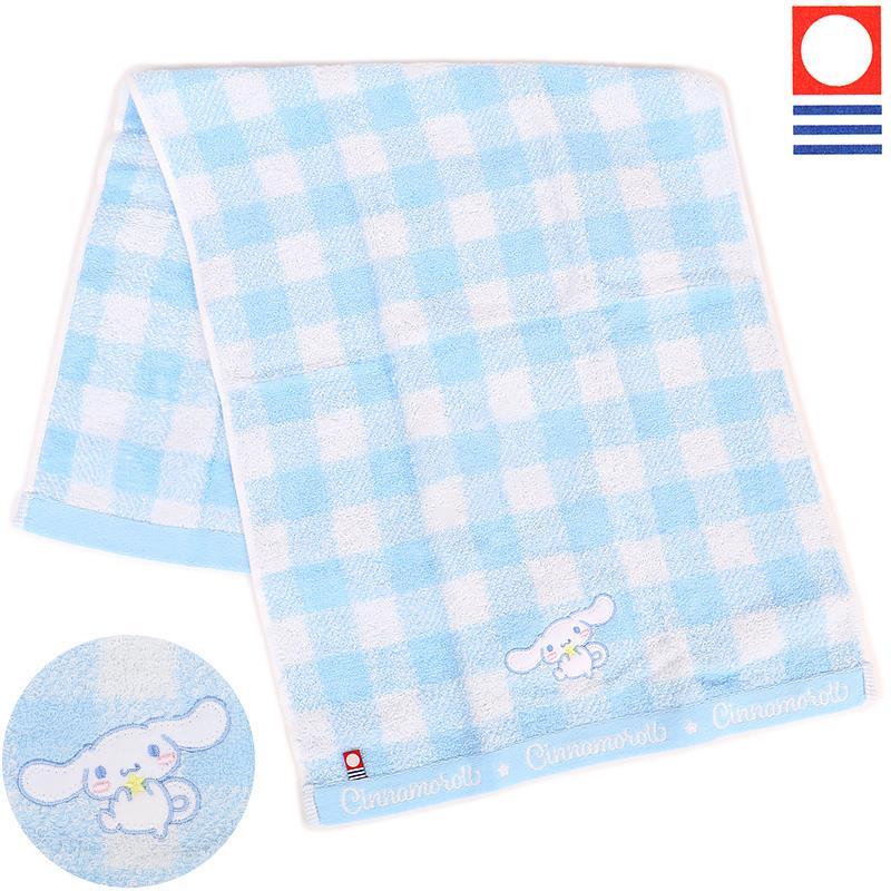 新品★未使用品★サンリオ★シナモロール★今治フェイスタオル★キャラクター シナモロール 今治フェイスタオル 日本製 綿100% 星 チェック