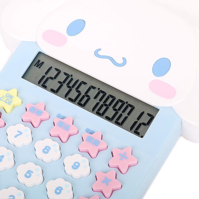 シナモロール 電卓 フェイス形キー電卓 12桁表示 サンリオ sanrio