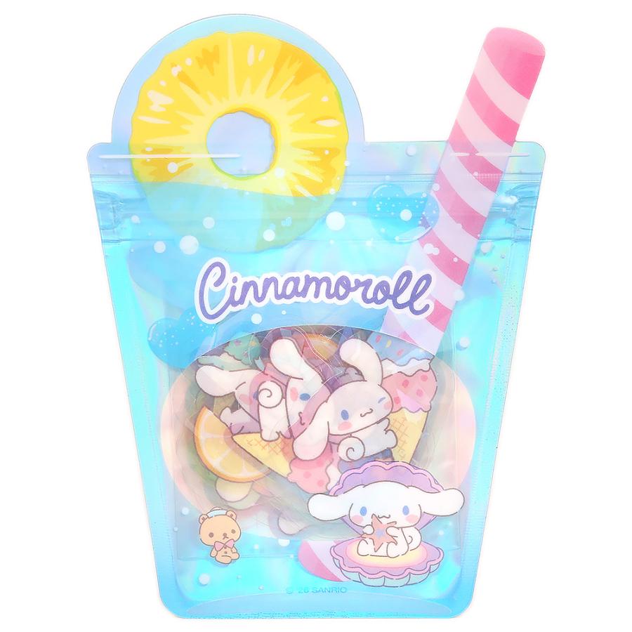 シナモロール 夏シール シールセット ドリンク オーロラホログラム加工 