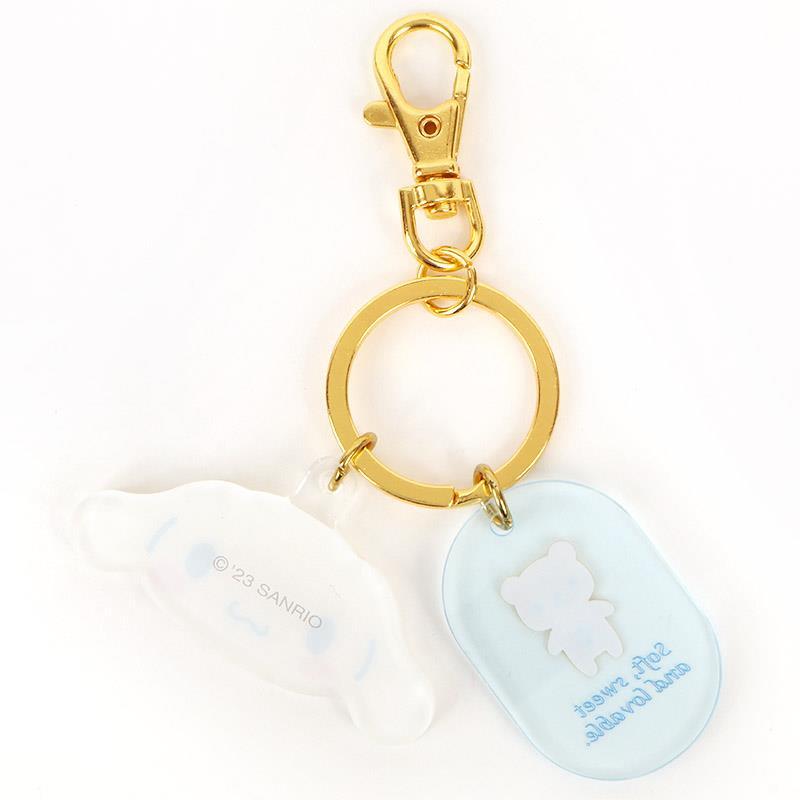 シナモロール キーホルダー フェイス形キーホルダー サンリオ
