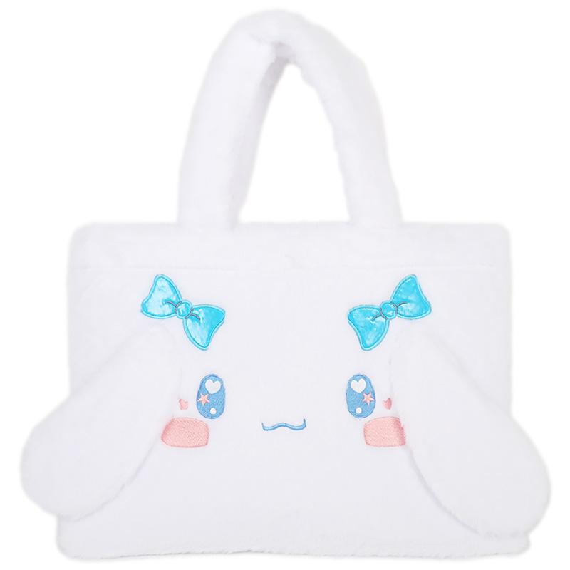 激レア シナモロール ふわふわバッグ ハンドバッグ シナモロール ファートートバッグ ふわふわ フェイス かわいい