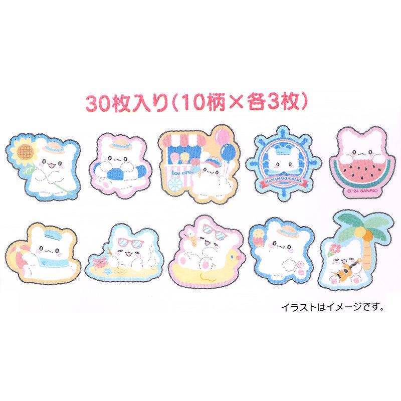 はなまるおばけ 夏シール 銀縁加工 クリア ジッパーケース入り サンリオ sanrio キャラクター｜charahouse｜04