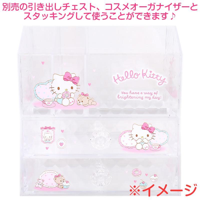 ハローキティ コスメオーガナイザー ペンスタンド クリア 透明 卓上