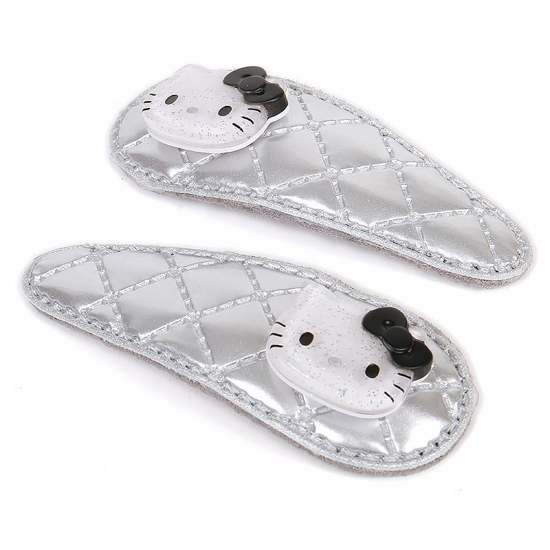 ハローキティ スリーピン 2個セット メタリック キラキラ シルバー