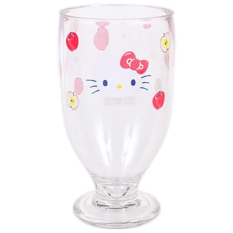 ハローキティ　コップ ハローキティ 足つきコップ 割れにくい 樹脂製 フルーツ柄 サンリオ