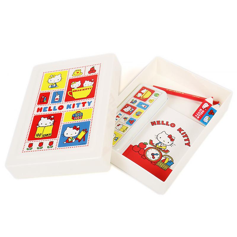 ハローキティ お道具箱＆文具セット 5点セット ステーショナリーセット