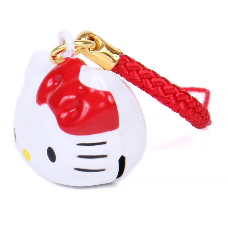 ハローキティ フェイス形鈴根付け ストラップ サンリオ sanrio