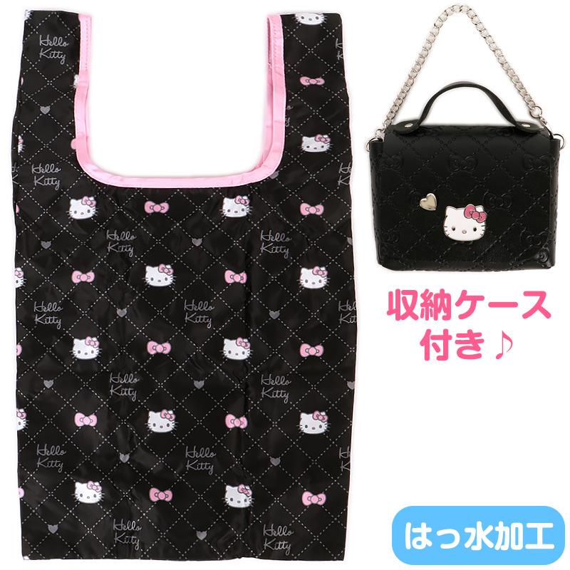 ハローキティ エコバッグ ミニバッグ形ケース付き はっ水加工 おしゃれ