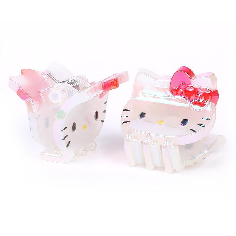 ハローキティ ミニヘアクリップ 4個セット オーロラ サンリオ ハローキティ ミニヘアクリップ 4個セット オーロラ サンリオ