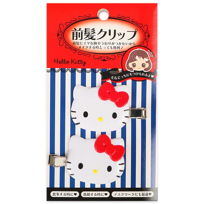 ハローキティ 前髪クリップ ヘアクリップ 2個セット レッド サンリオ