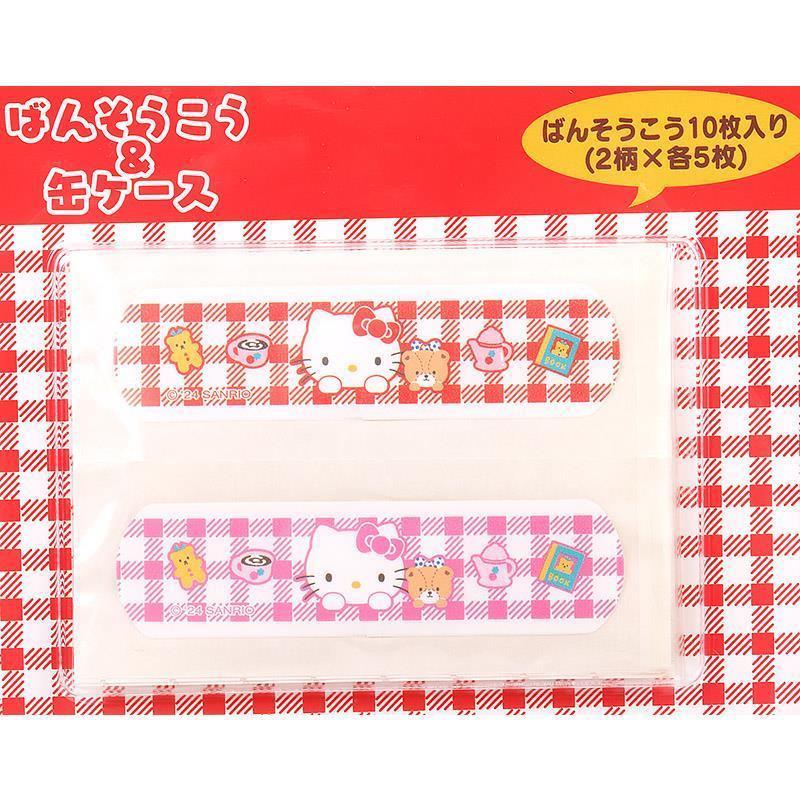 ハローキティ 絆創膏＆缶ケース ばんそうこう 身の回り雑貨 いつまでも