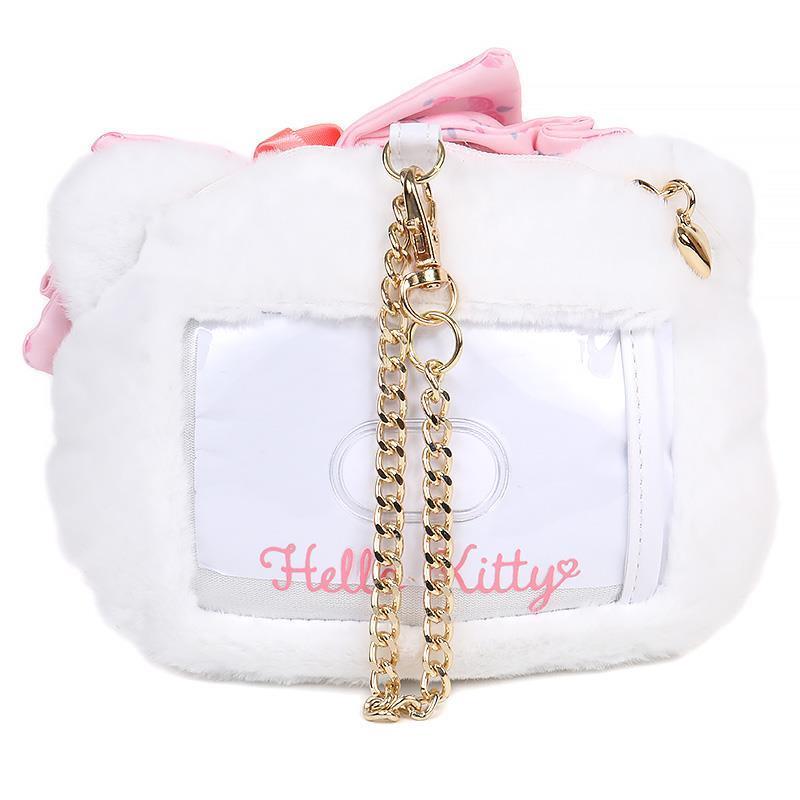 ハローキティ フェイス形パスケース 定期入れ ポーチ 小銭入れ コイン