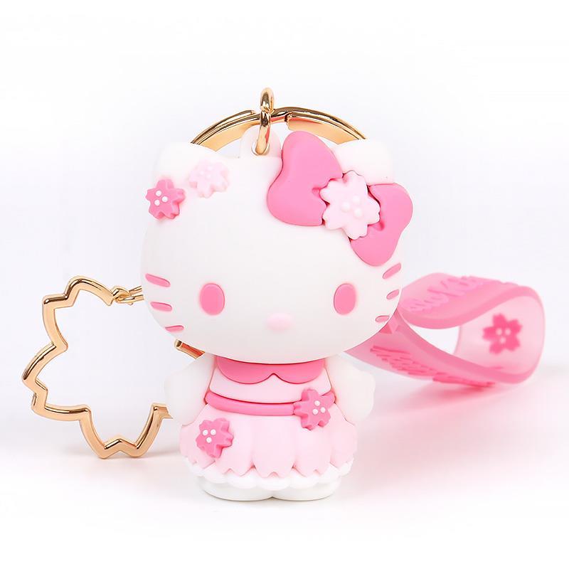 ハローキティ 立体キーホルダー 桜 さくらデザインシリーズ ハローキティ 立体キーホルダー 桜 さくらデザインシリーズ