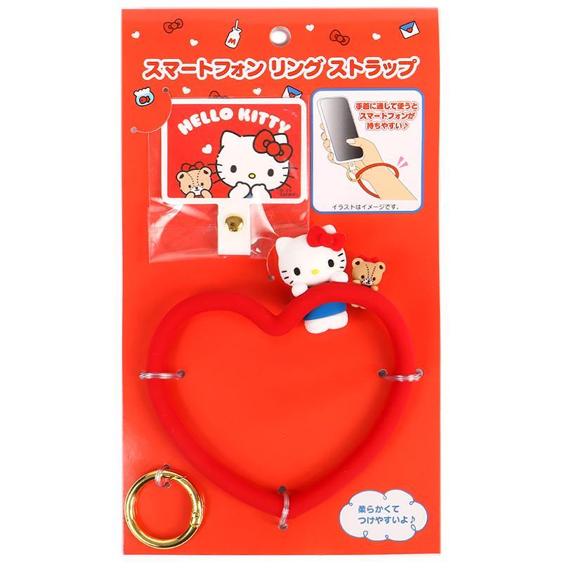 ハローキティ スマートフォンリングストラップ スマホ ストラップ