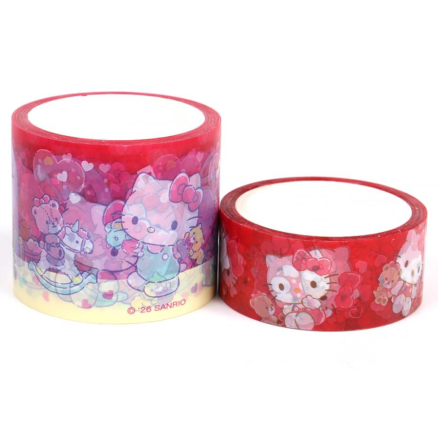 ハローキティ フィルムテープ 2個セット 15mm幅 30mm幅 マスキング