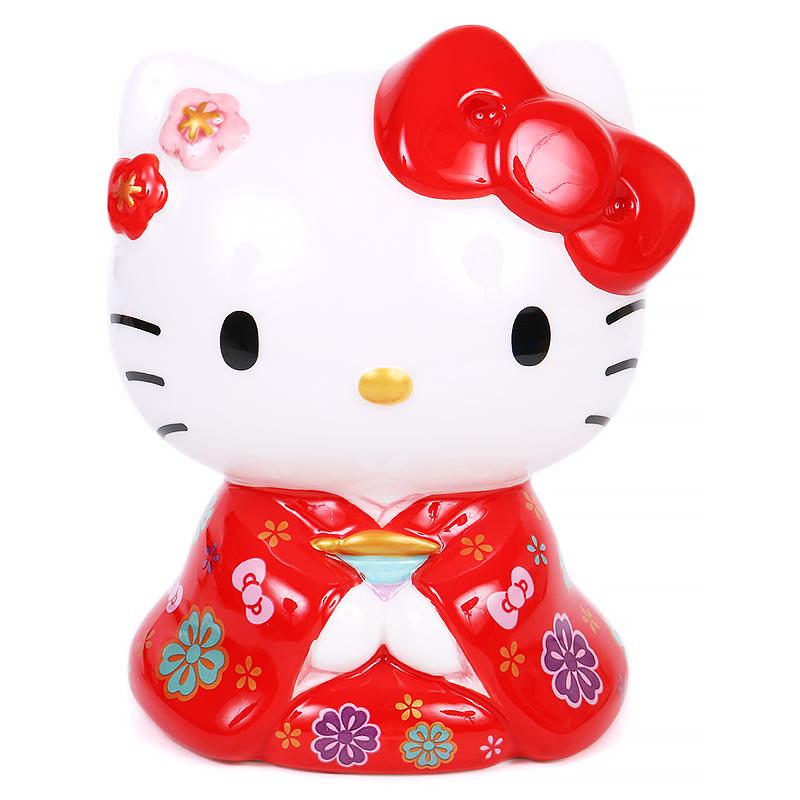 ハローキティ 貯金箱 着物 縁起良い サンリオ sanrio キャラクター