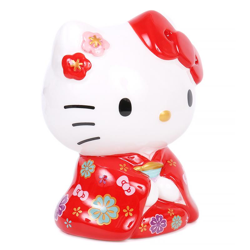 ハローキティ 貯金箱 着物 縁起良い サンリオ sanrio キャラクター