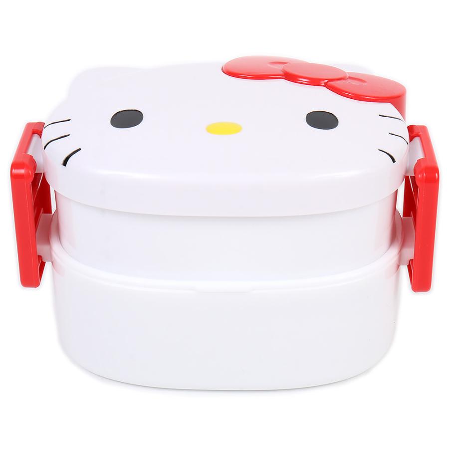 ハローキティ フェイス形2段ランチボックス 弁当箱 ドーム形 かわいい