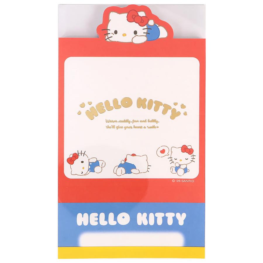 ハローキティ 手渡しメモ メモ帳 日本製 ポーズ ステーショナリ