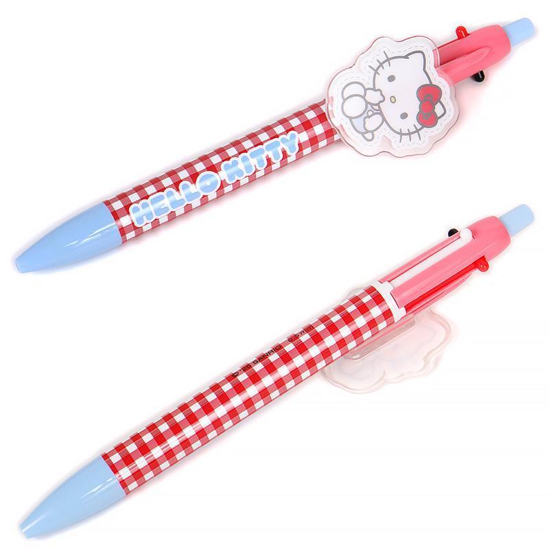 ハローキティ 2色ボールペン＆シャープペン サンリオ カラフルギンガム