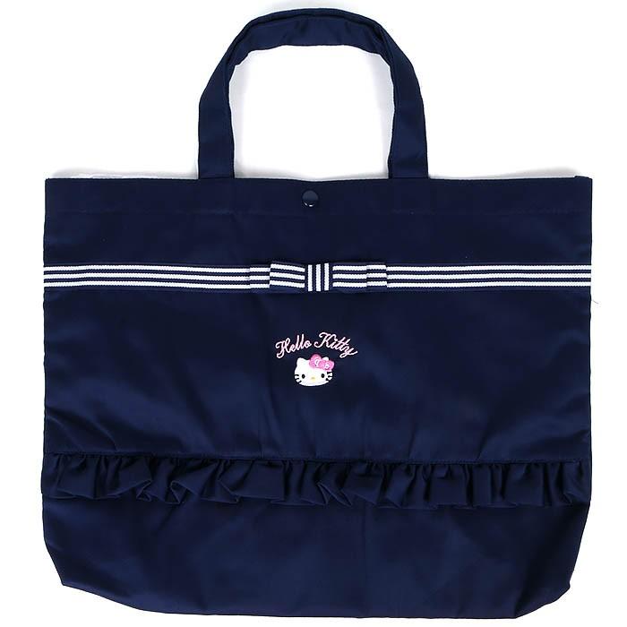 手提げバッグ ハローキティ レッスンバッグ お稽古バッグ 通塾 ネイビー キャラクター サンリオ Sanrio ハローキティ 入学進級ネイビーシリーズ Kt01 キャラクターズショップ キラキラ 通販 Yahoo ショッピング