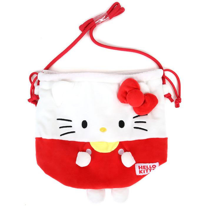 巾着袋 ハローキティ ポシェット キャラクター形巾着ポシェット ショルダーバッグ サンリオ Sanrio キャラクターでみんななかよくシリーズ Kt01 キャラクターズショップ キラキラ 通販 Yahoo ショッピング