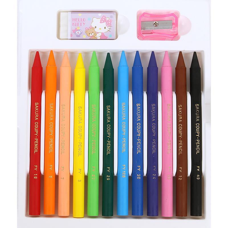 ハローキティ クーピーペンシル 12色セット サクラクレパス サンリオ