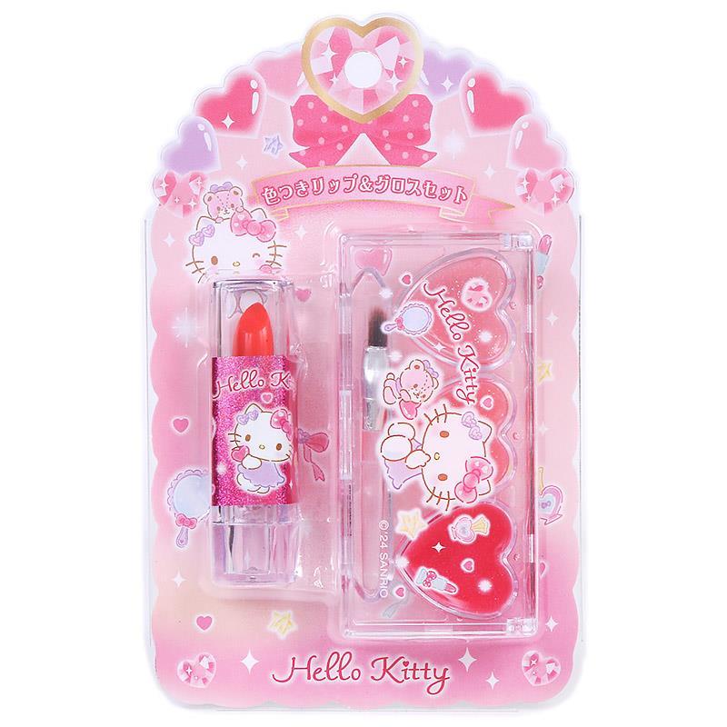 ハローキティ 色付きリップ＆グロスセット チェリーの香り 子供用